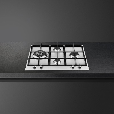 Smeg PX364L Classica  plaque de cuisson au gaz 60 cm en acier inoxydable