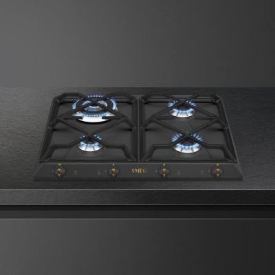 Smeg SRV864AOGH Coloniale  Placa de gas 60cm antracita