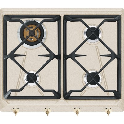 Smeg SRV864AVOGH2 Coloniale  plaque de cuisson au gaz 60 cm d'avoine