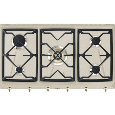 Smeg SRV896AVOGH2 Coloniale piano cottura a gas 90 cm avena