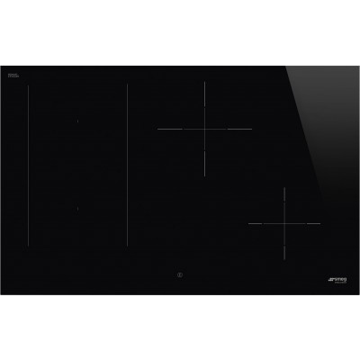 Smeg sim3844d  piano cottura induzione 80 cm vetroceramica nero