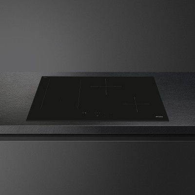 Smeg sim3844d  piano cottura induzione 80 cm vetroceramica nero