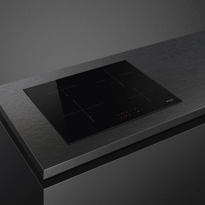 Smeg SI1M4744D  Induktionskochfeld 75 cm schwarze Glaskeramik