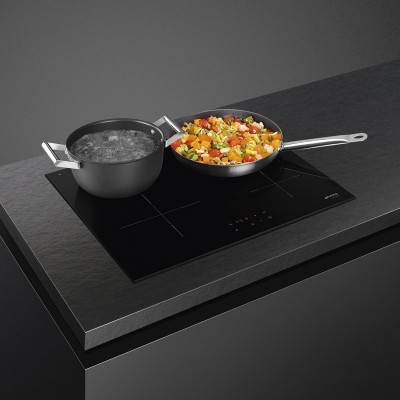 Smeg SI1M4744D  placa de inducción vitrocerámica negra de 75 cm