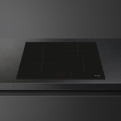 Smeg SI1M4744D  Induktionskochfeld 75 cm schwarze Glaskeramik