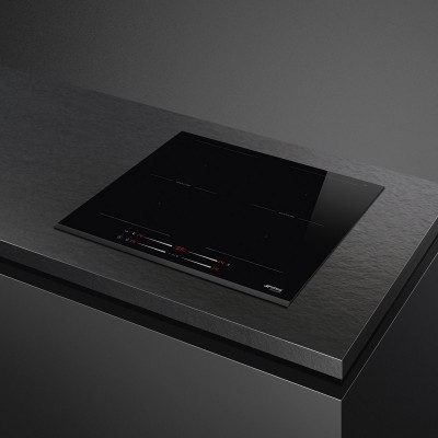 Smeg SI2M7643B  Induktionskochfeld 60 cm schwarze Glaskeramik