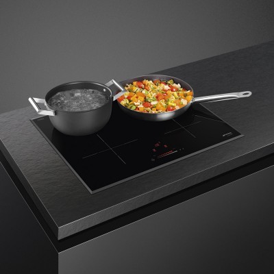 Smeg SI4642B  Induktionskochfeld 60 cm schwarze Glaskeramik