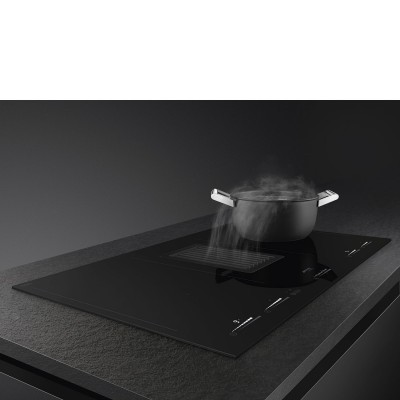 Smeg HOBD682D1  Induction stove integrated hood 80 cm