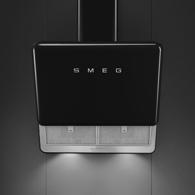 Smeg KFAB75BL 50's Style Wandhaube 75cm schwarz
