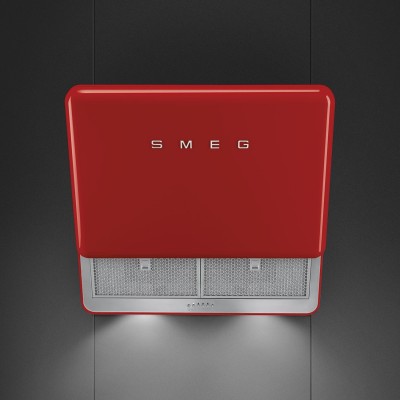 Smeg KFAB75RD 50's Style Wall mounted hood vent 75cm red