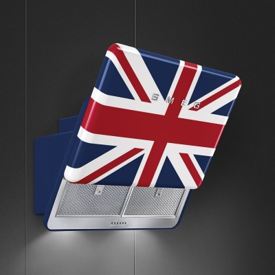 Smeg KFAB75UJ 50's Style Wandhaube 75 cm große englische Flagge