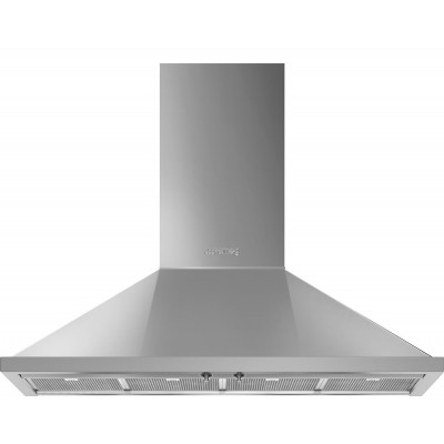 Smeg kpf12x Portofino cappa parete 120 cm acciaio inox