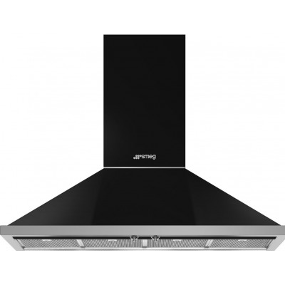 Smeg KPF12BL Portofino  Wandhaube 120cm schwarz