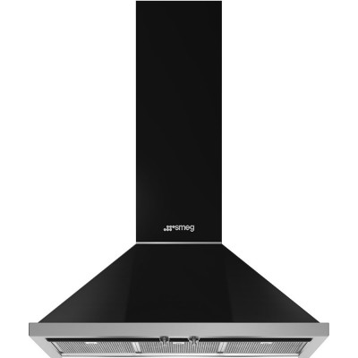 Smeg KPF9BL Portofino  Campana de pared 90 cm negro