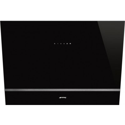 Smeg KV28N  Inclined wall mounted hood vent 80cm black glass