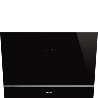 Smeg KV28N  Inclined wall mounted hood vent 80cm black glass