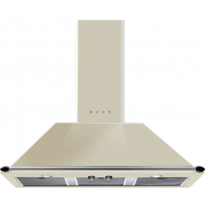 Smeg kt100pe Victoria cappa a parete 100 cm panna