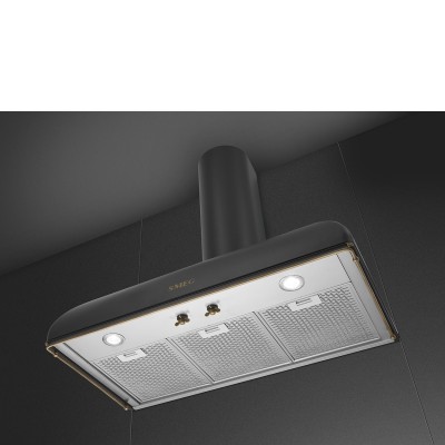 Smeg KS89AOE Coloniale  Wandhaube 90cm Anthrazit
