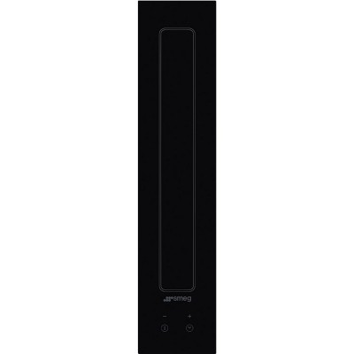 Smeg kdh12wld cappa domino da piano 12 cm vetro nero