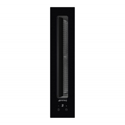 Smeg kdh12wld cappa domino da piano 12 cm vetro nero