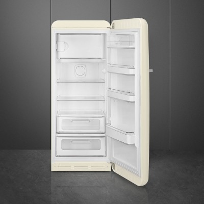 Smeg FAB28RCR5 50's Style  Einzeltür Kühlschrank Creme H 153 cm