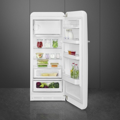 Smeg FAB28RWH5 50's Style  Einzeltür Kühlschrank weiß H 153cm