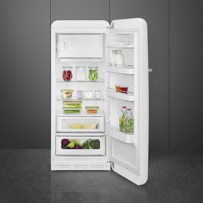 Smeg FAB28RWH5 50's Style  Single door refrigerator white h 153cm
