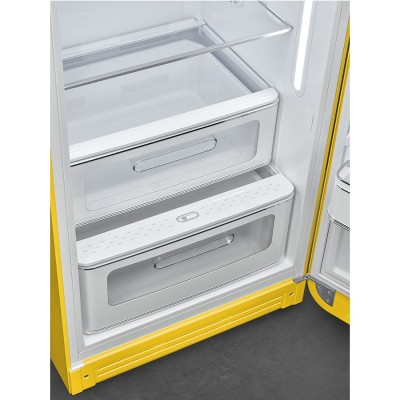Smeg FAB28RYW5 50's Style  Einzeltür Kühlschrank gelb H 153 cm