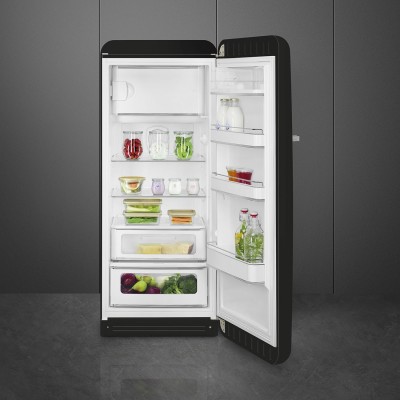 Smeg FAB28RBL5 50's Style  frigorífico una puerta negro h 153cm
