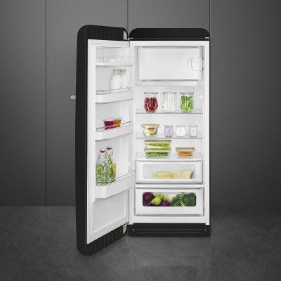 Smeg FAB28LBL5 50's Style  frigorífico una puerta negro h 153cm