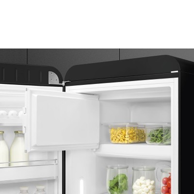 Smeg FAB28LBL5 50's Style  Einzeltür Kühlschrank schwarz H 153cm