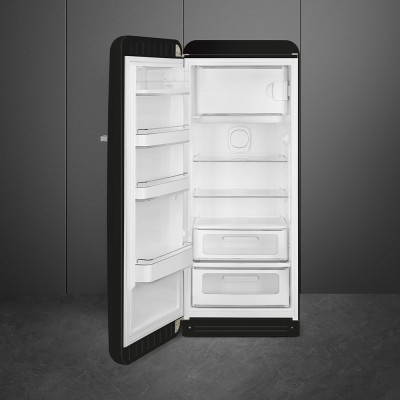 Smeg FAB28LBL5 50's Style  Einzeltür Kühlschrank schwarz H 153cm