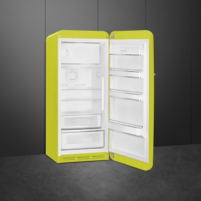 Smeg FAB28RLI5 50's Style  Single door refrigerator lime green h 153cm