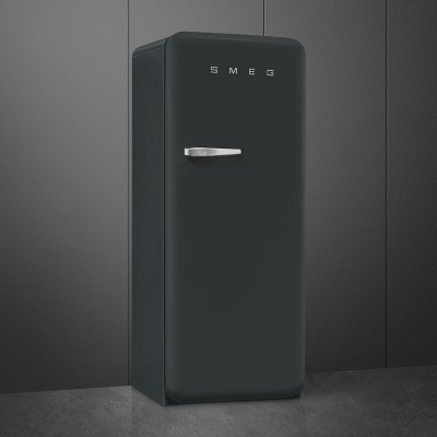 Smeg FAB28RDBLV5 50's Style  Einzeltür Kühlschrank schwarz H 153cm