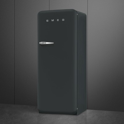 Smeg FAB28RDBLV5 50's Style  Einzeltür Kühlschrank schwarz H 153cm