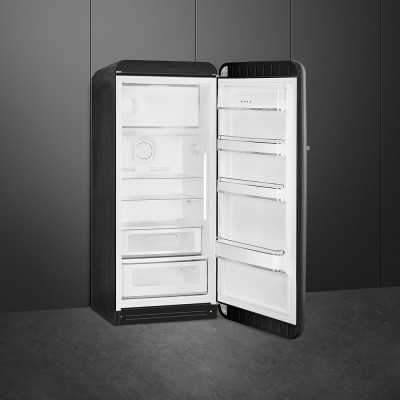 Smeg FAB28RDBLV5 50's Style  Einzeltür Kühlschrank schwarz H 153cm
