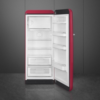 Smeg FAB28RDRB5 50's Style  Einzeltür Kühlschrank rubinrot H 153 cm