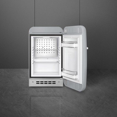 Smeg FAB5RSV5  Mini fridge silver gray h 72 cm