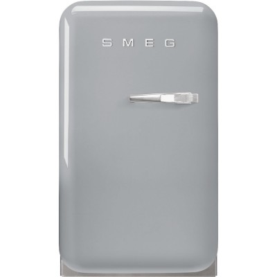 Smeg FAB5LSV5  Mini fridge silver gray h 72 cm