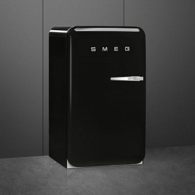 Smeg FAB10HLBL5  Kühlschrank freistehend schwarz H 96 cm