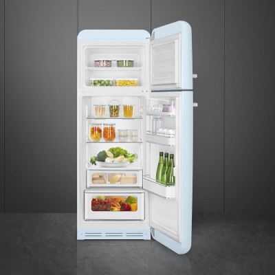 Smeg FAB30RPB5  Refrigerator + light blue free-standing freezer