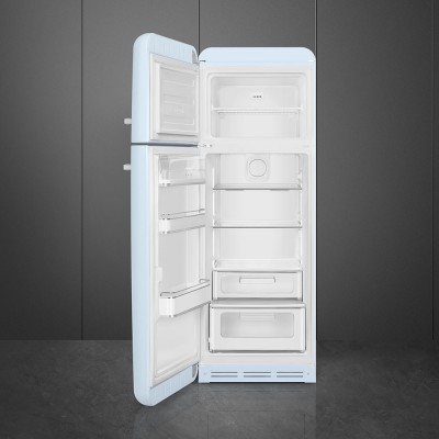 Smeg fab30lpb5 frigorifero + freezer libera installazione  azzurro