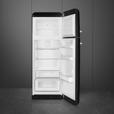 Smeg FAB30RBL5  Kühlschrank + schwarzer freistehender Gefrierschrank