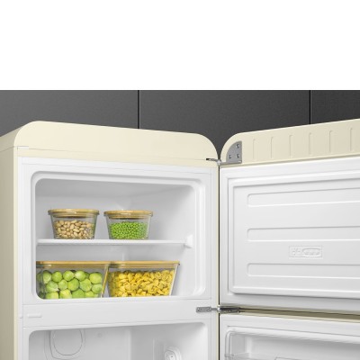 Smeg FAB30RCR5  Refrigerator + cream free-standing freezer