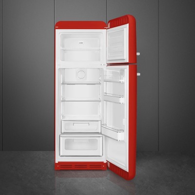 Smeg FAB30RRD5  Refrigerator + red free-standing freezer