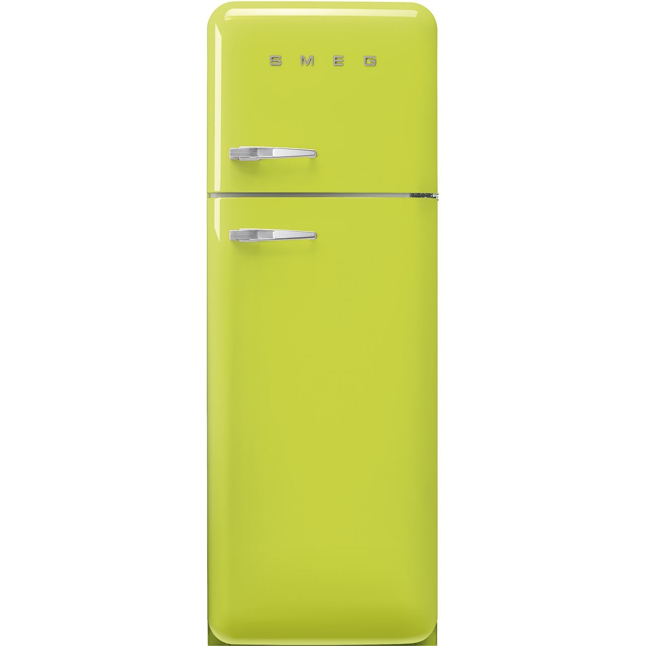 lime green smeg fridge