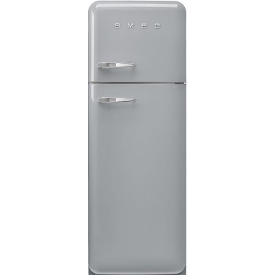 Smeg FAB30RSV5  Refrigerator + silver gray freestanding freezer