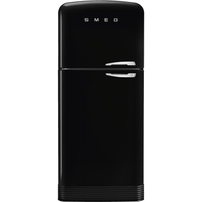 Smeg FAB50LBL5  Kühlschrank + schwarzer freistehender Gefrierschrank