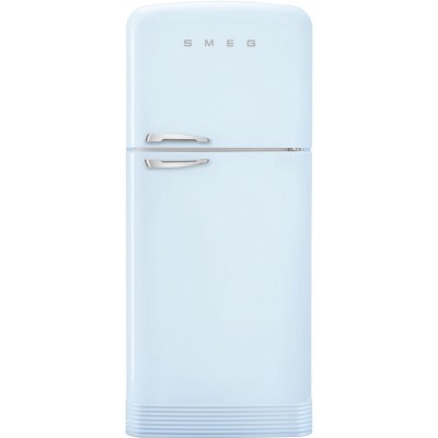 Smeg FAB50RPB5  Kühlschrank + hellblauer freistehender Gefrierschrank