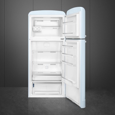 Smeg FAB50RPB5  Kühlschrank + hellblauer freistehender Gefrierschrank